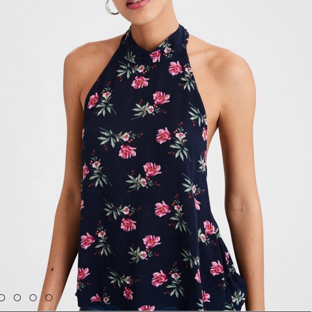 AE high neck halter top